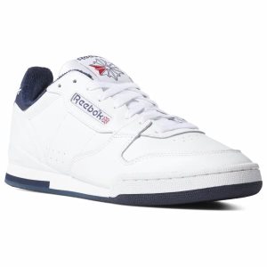 Reebok Phase 1 Turnschuhe Herren - Weiß/Navy/Rot - DE 064-PCE